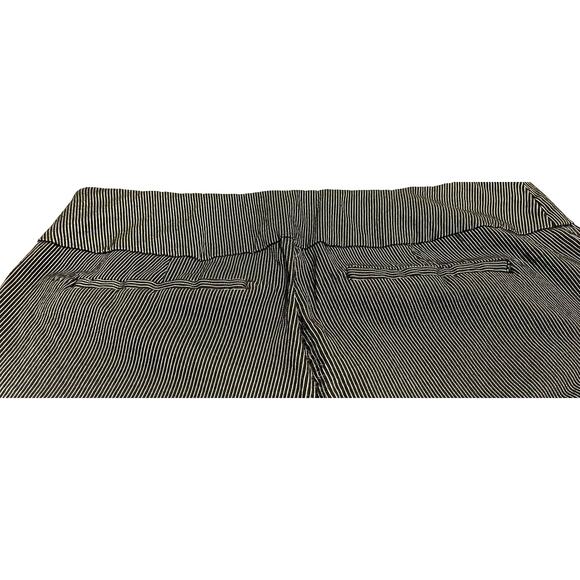 7TH AVENUE DESIGN STUDIO SKINNY LEG PULL-ON PANTS, WOMENS-L-GREY/WHITE PINSTRIPE - Picture 4 of 12